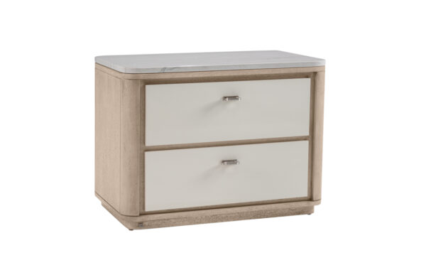 GEM NIGHTSTAND 101 (STONE TOP) (DRAWER FRONT HG)