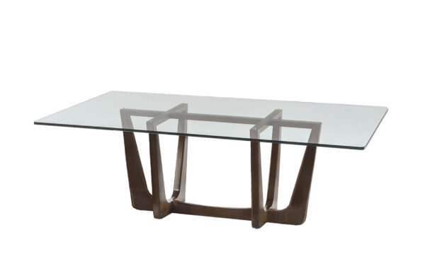 RUMBA DINING TABLE 110 (GLASS TOP)