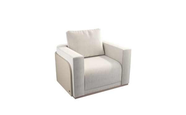 GALAPAGOS CHAIR 311 (UPHOLSTERED LEATHER  BACK) (SWIVEL)