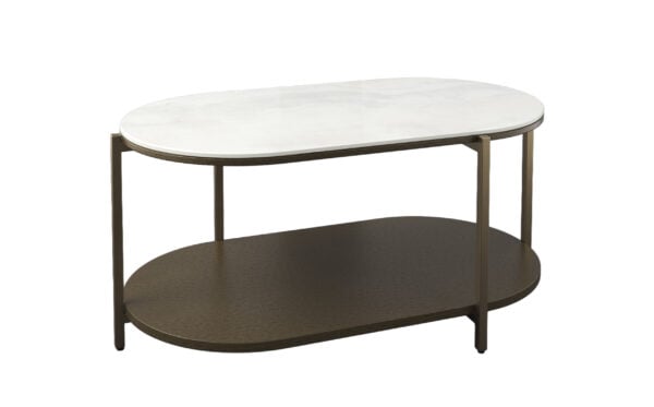 H COCKTAIL TABLE 711  (STONE TOP)