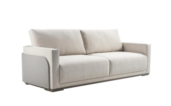 GALAPAGOS SOFA 210 (UPHOLSTERED LEATHER BACK)