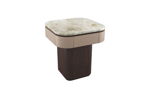 ORIGEN END TABLE 111  (STONE TOP) (DRAWER)