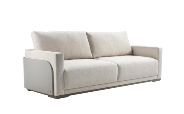 GALAPAGOS SOFA 210 (UPHOLSTERED LEATHER BACK)