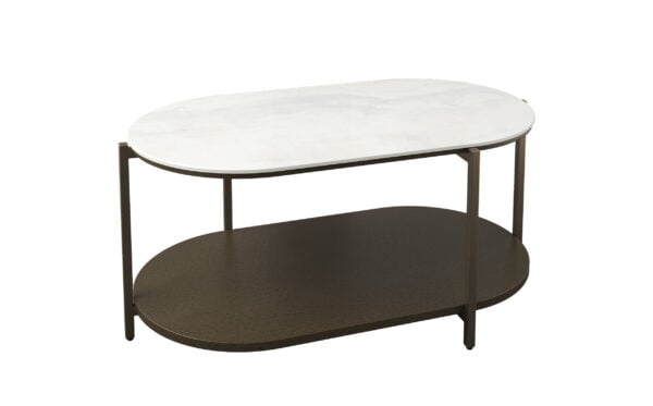 H COCKTAIL TABLE 711  (STONE TOP)