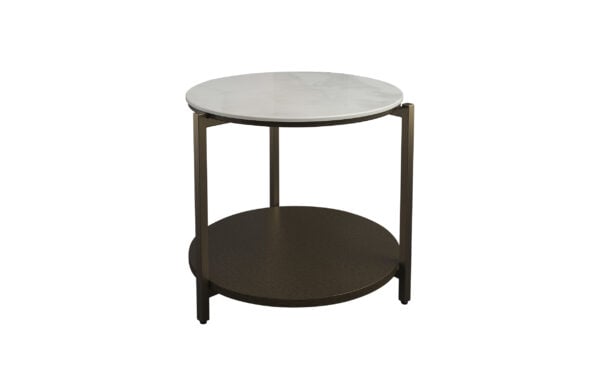 H END TABLE 701  (PORCELAIN TOP)