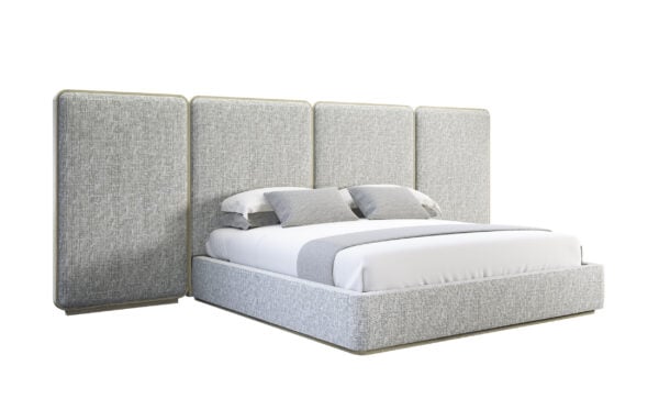 GEM UPHOLSTERED KING /  QUEEN BED WITH PANELS  (HIGH) 201